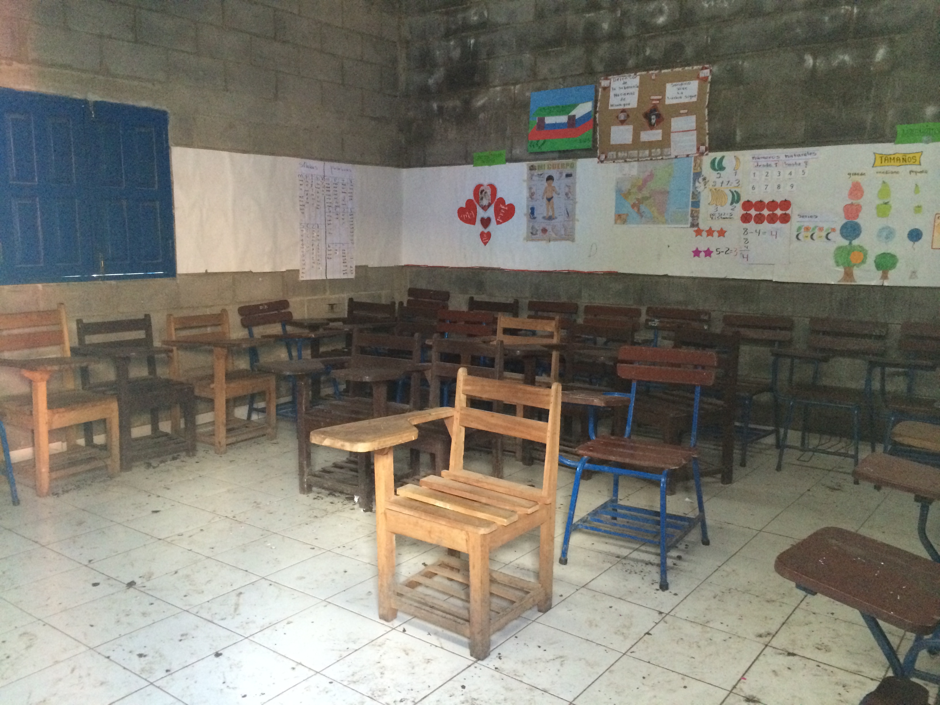 One of the classrooms at the Susuma school.