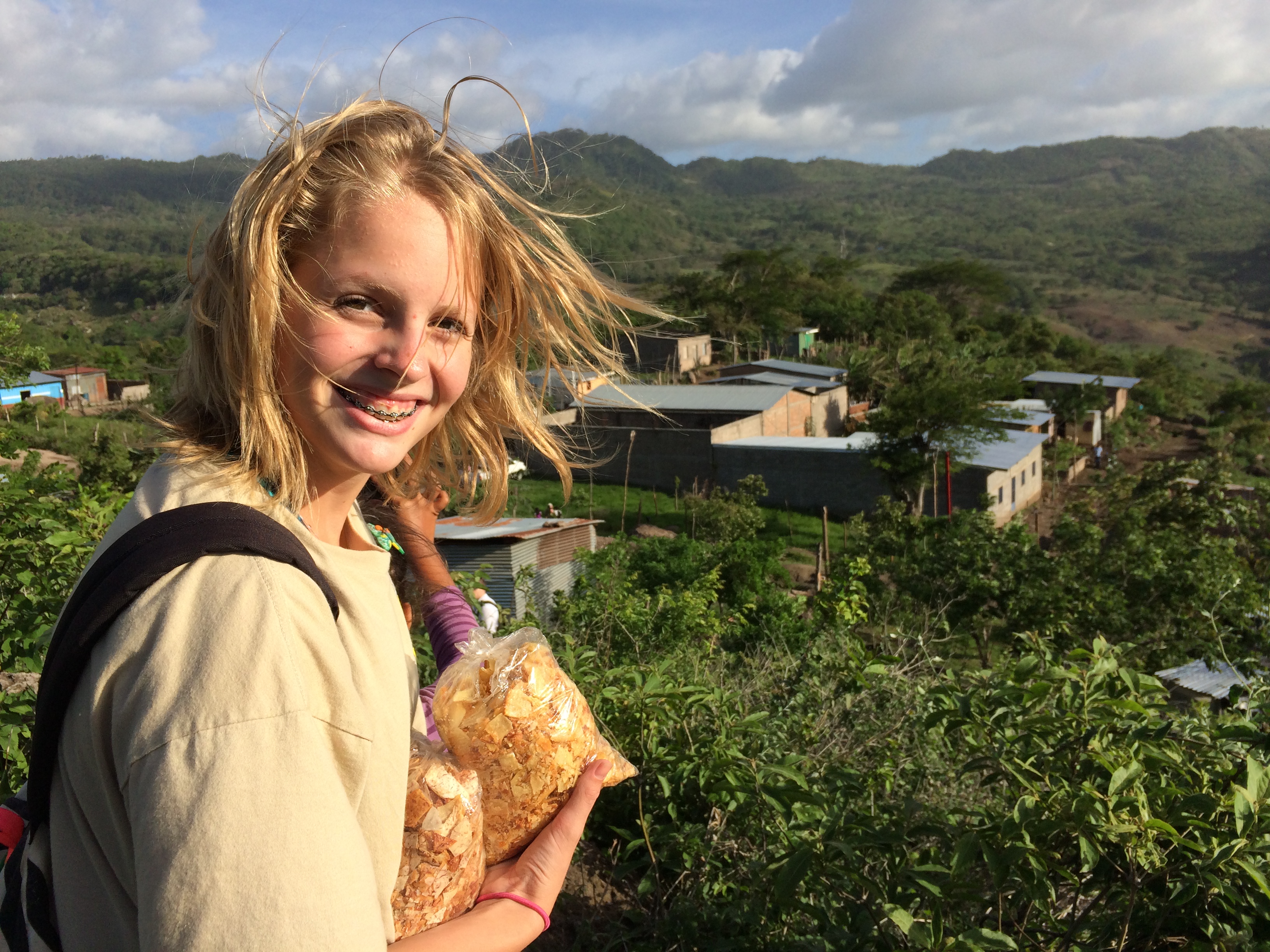 On the mountain of the village by the dump